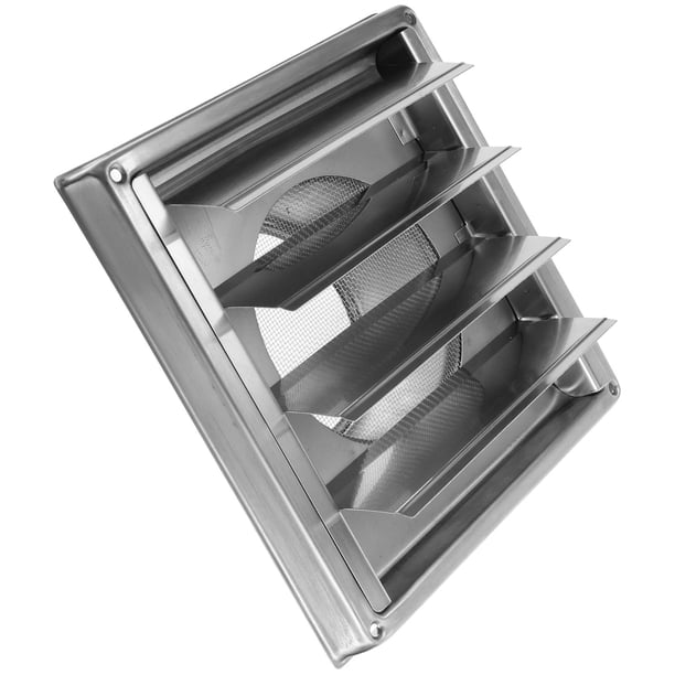 unbranded 1Jgo Capucha Para Ventilación De Pared En Inoxidable Color Plata Para Uso En Cocina Y