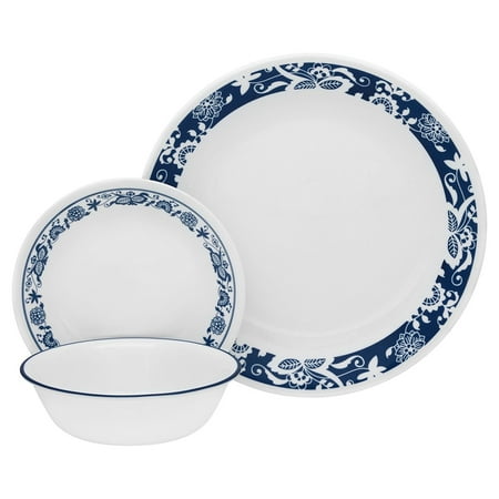 Corelle Dinner Plates Clearance Livingware 16-Piece Dinnerware Set, True Blue, Service for 4, Service for 4 includes: 4 each 10-1/4 Dinner Plates, 6-3/4 Bread and Butter Plates,.., By Corelle ()