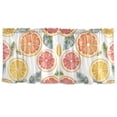 thumbnail image 7 of Yayeee Kitchen Curtains Tier Set of 2 Light Filtering 57"x24" Over Sink Window Panels, Candy Grapefruit Slices, 7 of 7