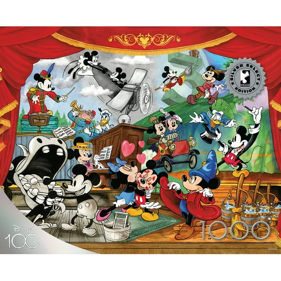 Buffalo Games Silver Select Mickey Through the Years 1000-Piece Interlocking Jigsaw Puzzle for Adults Ages 14 