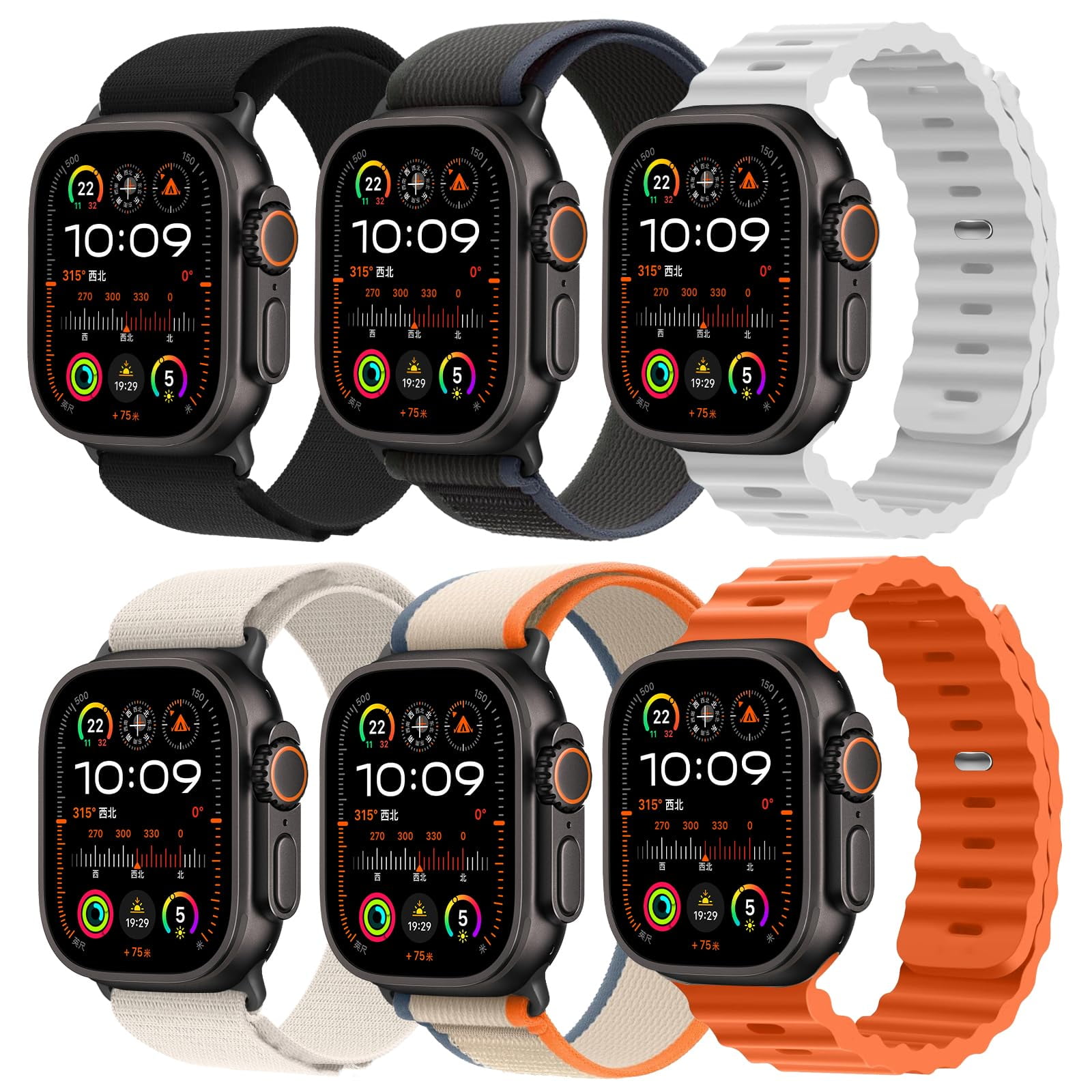 set-de-correas-deportivas-surundo-compatible-con-apple-watch-ultra-2