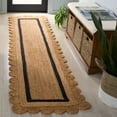 thumbnail image 2 of SAFAVIEH Natural Fiber Archibald Bordered Runner Rug, Natural/Black, 2'3" x 9', 2 of 6