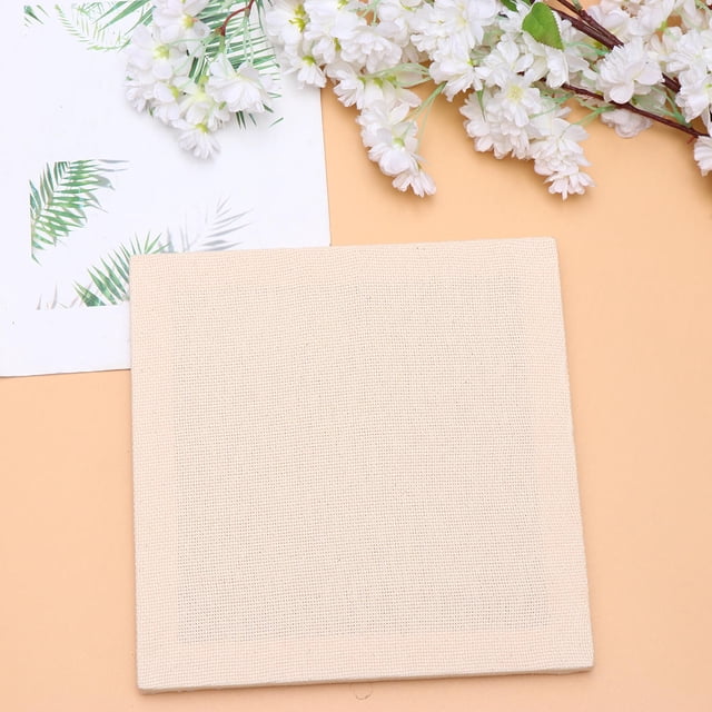 Minkissy 3Pack Sewing Material Square Beige Cloth Diy Materials For Handmade Embroidery Craft Enthusiasts