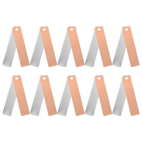 SOPOTUTU 8 Pairs Copper Zinc Anode Electroplating Fruit Battery Science Experiment Kit for Educational Projects