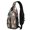 Cavalier King Charles Spaniel and Floral, variant on Irish Setter and Floral Beige Pattern Sling Backpack, Cycling Sling Bag with Earphone Port, Multi Pocket Design Gift Ideas for Hiking Cycling Walking
