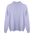 thumbnail image 4 of Hauaitttt Women Neck Soft Knit Sweater Autumn Winter Lined Pullover Top Womens Thermal Long Sleeve Shirt Women Thermal Tops Thermal for Men Winter Thermals for Men Thermal Underwear plus Size, 4 of 4