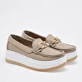 thumbnail image 2 of Mocasín Beige para Mujer con Plataforma 136436, 2 of 4