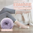 thumbnail image 3 of Calcetines EBMORE Fuzzy Fluffy de forro polar para invierno para mujer, 6 pares, 3 of 7
