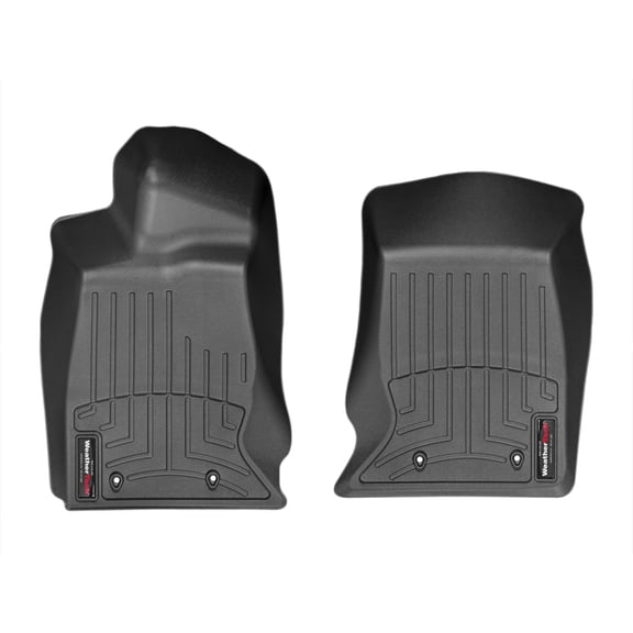 WeatherTech Custom Fit FloorLiners compatible with Jaguar F-Type, XK Series - 1st Row (Driver & Passenger), Black