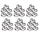 thumbnail image 1 of 30 Unidades Gafas Protectoras Adultos Gafas de Seguridad Deportiva Adjustable para Jugadores a Driblar Negro DYNWAVEMX Gafas protectoras deportivas, 1 of 8