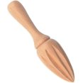 thumbnail image 3 of Wooden Lemon Squeezer Manual Press Juicer Fruit Extractor Reamers Kitchen Gadgets (1pc, 3 of 5