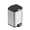Silver, variant on KSSKSS Small Bathroom Step Trash Can with Removable Inner Bucket 1.3 Gallon/5L Stainless Steel Wide Open Garbage Bin with Soft Close Lid for Bedroom,Bathroom(Black)