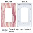 thumbnail image 3 of Yayeee Rocker Switch Wall Plate 3-Gang 6.5"x4.6" Home Decorative Outlet Cover, Soft Brown Pattern, 3 of 6