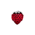 thumbnail image 2 of 925 Sterling Silver Red Enamel Strawberry Charm Bead for Bracelet Charms Bangle Pendant Jewelry, 2 of 4