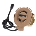 thumbnail image 4 of Auriculares de caza de un solo lado, micrófono para exteriores, reducción de ruido, auriculares de caza ajustables, micrófono, color arena Scienceny OD000726-02, 4 of 7