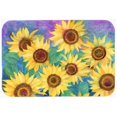 thumbnail image 1 of Sunflowers & Purple Glass Large Cutting Board, 1 of 1