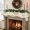 Yellow, variant on Christmas Mantle Scarf 60x17 Inch, Red Christmas Fireplace Christmas Decorations Cover Runner, Winter Xmas Snowflakes Textured Christmas Mantel Decorations Xmas Holiday Mantel Scarves