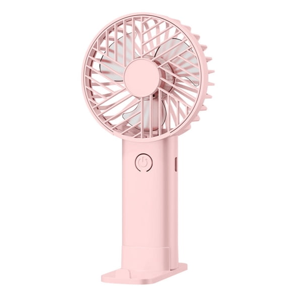Portable Handheld Fan With Powerful Quiet Motor For Personal Anywhere USB Rechargeable Outdoor Camping Student ABS Construction