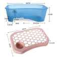 thumbnail image 5 of Reheyre Reptile Feeding Box with Bask Platform Anti Slip Slope Prevent Escaping Mini Fish Tank Turtle Habitat Container Aquarium Supplies, 5 of 8