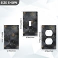 thumbnail image 7 of Yayeee Blank Wall Plate Cover 1-Gang 4.5"x2.7" Home Unused Decorative Outlet, Gray Sky Pattern, 7 of 7
