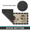 thumbnail image 5 of Farmhouse Kitchen Rugs Set of 2, Farm Rooster Cow Kitchen Mat Washable Non-Slip Floor Mat, Home Kitchen Decor Indoor Carpet 17"x47"+17"x30", 5 of 6