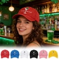 thumbnail image 3 of Wozhuo St Patricks Day Hat Shamrock Baseball Cap Adjustable For Men Women, 3 of 3