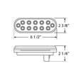 thumbnail image 4 of United Pacific 38121 Brake/Tail/Turn Signal Light 12 Led 6" Oval, 4 of 4