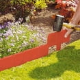 thumbnail image 4 of 10pcs Gray Borders for Garden Plastic Lawn Edging Garden Imitation Stone Border Fence for Garden Plant Flower Bed Border, 4 of 4