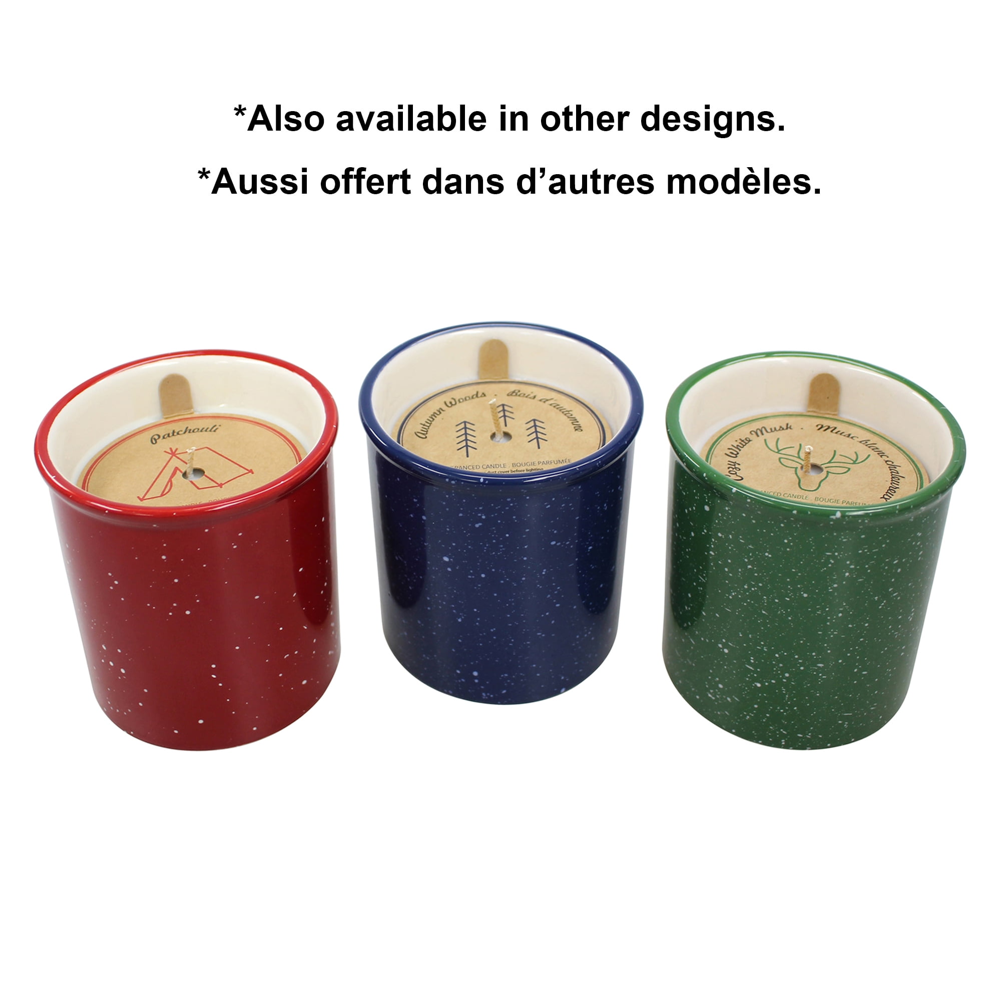 Canadiana 8.5oz Cozy White Musk Scented Ceramic Candle