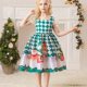 thumbnail image 1 of Vestido De Estilo Navideño Para Niñas, Vestido De Línea A Con Patrón De Dibujos Animados, Disfraz De Personaje De Cuento De Hadas Para Cosplay, Ropa Para Niños Para Fiestas De Halloween, Promociones D, 1 of 4