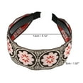 thumbnail image 4 of 1 Pc Diadema Clásica de Bordado Bohemio para Mujeres de 1.97" de Ancho Color Café, 4 of 6