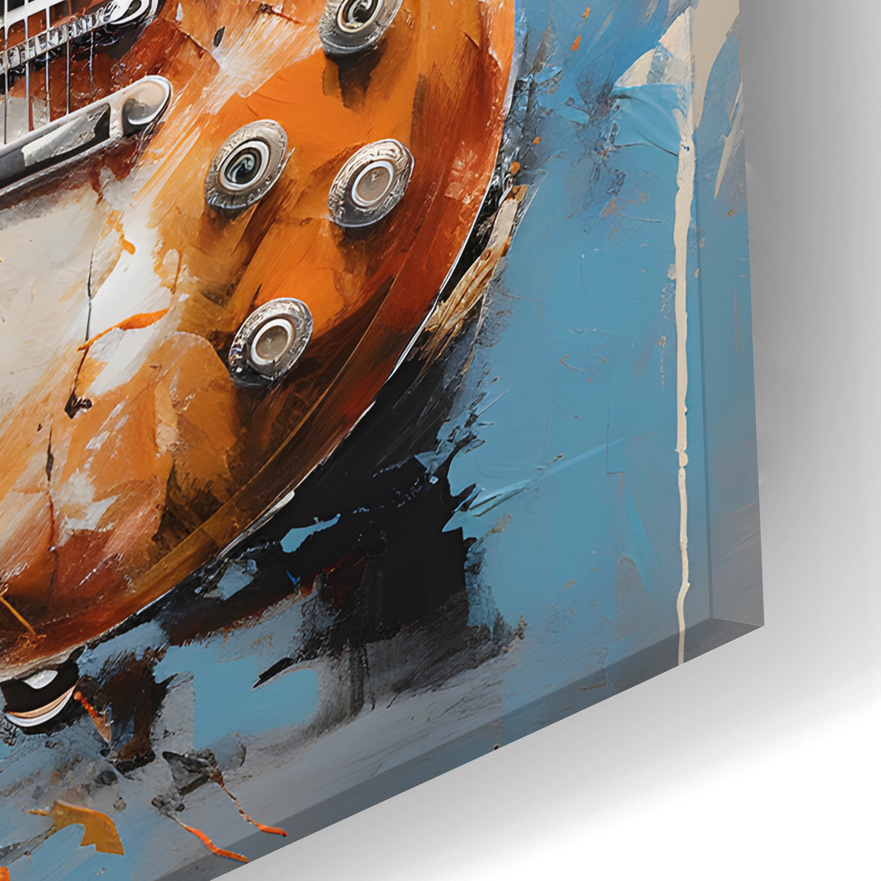 Epic Art 'Les Paul 8'  by Sean Parnell Acrylic Glass Wall Art, 12" x 24"