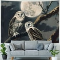 thumbnail image 4 of Orinice Owls Full Moon Tapestry Wall Hanging Unique Style Graphic Tapestries for Home Wall Decor Art Living Room Bedroom Dorm Apartment Farmhouse Decoration 40x30inch, 4 of 6