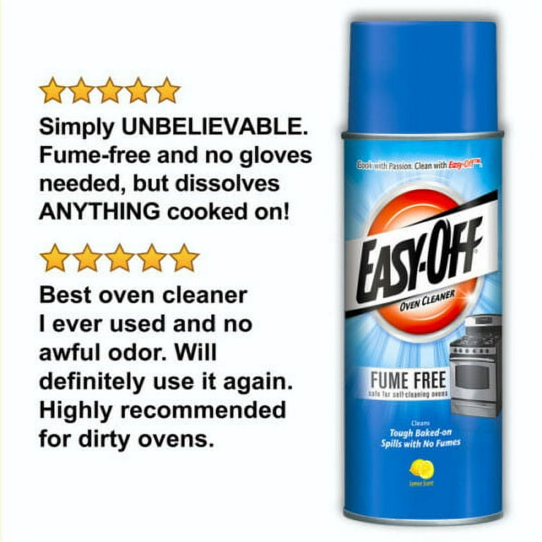 Easy-Off Heavy Duty Oven Cleaner Spray, Regular Scent, 14.5oz, , Removes  Grease