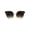 Gold Brown, variant on Womens Mod Design Exposed Horn Rim Cat Eye Chic Sunglasses Silver Blue Smoke