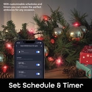 Geeni Indoor/Outdoor C6 String Lights, IP44 Weatherproof, 70 LED Lights (50ft)