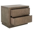 thumbnail image 6 of SAFAVIEH Couture Steve Contemporary Nightstand with 2 Drawers, Light Brown, 6 of 14