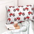 thumbnail image 4 of Balery Red Wheeled Tractors Funda de Cojín Estampada, Regalos para Mujeres, Regalos de Amor para Ella, Regalos para Novia o Esposa, Funda de Almohada-20"x30", 4 of 6