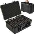 thumbnail image 1 of Hard Drive Case Fits 25-Bay Protection 3.5" HDD | High-Density Protective Foam | External Hard Drive Organizer Storage Box Travel Carrying Suitcase w, 1 of 7
