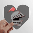 thumbnail image 1 of Animation Chevalier Corselet Heart Vinyl Sticker Bicycle Bottle Decal, 1 of 3