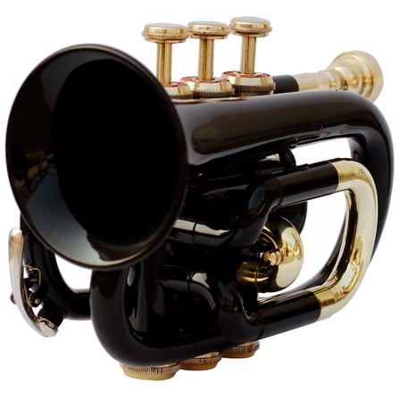 Pocket Trumpet Black Color with Hard Case