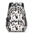 thumbnail image 2 of Cow and Spot White Pattern Cute School Backpack Bag with Padded Back and Adjustable Shoulder Straps 16.9 X 12.6 X 5.9 Inches, 2 of 5