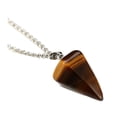 thumbnail image 1 of Collar Ecológico Sonducket con piedras preciosas naturales y colgante curativo marrón, 1 of 6