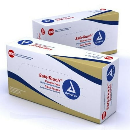Exam Glove Safe-Touch™ NonSterile Clear Powder Free Vinyl Ambidextrous Smooth Not Chemo Approved Large