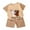 Beige_1, variant on KPOPLK Boys Comfortable Short Sleeved Twopiece Set with Cute Cartoon Pattern toddler boy spring clothes(9-18 Months,Brown)