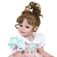 thumbnail image 4 of Muñeca Niña Pequeña, Niña de Cumpleaños de 22 Pulgadas. Vestido de Cupcake, Regalo de Cumpleaños Especial, Mayores de 3 Años, 4 of 16