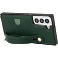 thumbnail image 6 of Case for Samsung Galaxy S21 FE (Not S21) with Card Slot Holder, Removable Adjustable Shoulder Strap Lanyard Crossbody Neck Purse Phone Case for Samsung Galaxy S21 FE KB Green, 6 of 18