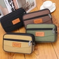 thumbnail image 4 of Portable Canvas Bag for Men Handbag with Layered Zipper and Large Capacity, 4 of 9