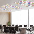 thumbnail image 3 of 4 Pack Color Butterflies Fluorescent Light Covers for Ceiling Lights Cartoon Flower Green Blue Leaf Dot Magnetic Ceiling Light Covers Overhead Light Filters for Office Classroom Home, 3 of 9