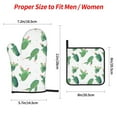 thumbnail image 4 of YFYANG Oven Mitts and Pot Holders Sets 4 Pieces, Non-Slip Heat Resistant Green Cactus Pattern Kitchen Glove Pot Mat for Cooking and Baking, 4 of 8